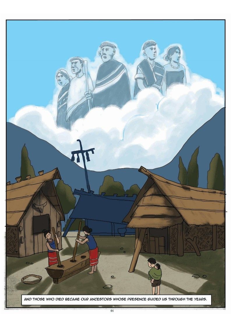 An image extracted from ‘A Path Home’ a graphic novel on Naga Repatriation by Arkotong Longkumer and Meren Imchen. The novel was released on February 17, 2023. The book is published by Recover, Restore and Decolonise (RRaD) and the North Eastern Social Research.